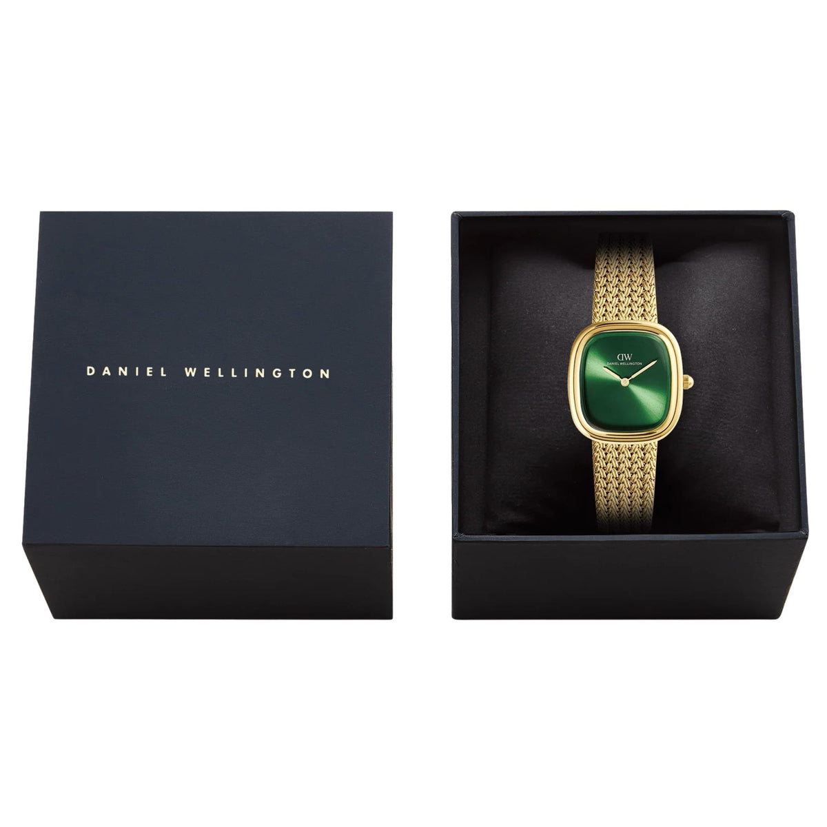 Daniel Wellington Margot 24mm Green Dial Yellow Gold-Tone Steel Ladies Quartz Watch DW00100967