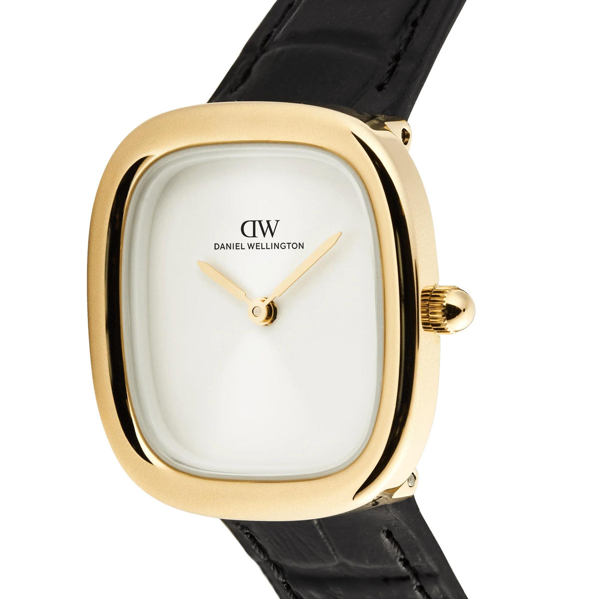 Daniel Wellington Margot 24mm White Dial Yellow Gold-Tone Steel Leather Ladies Quartz Watch DW00100969