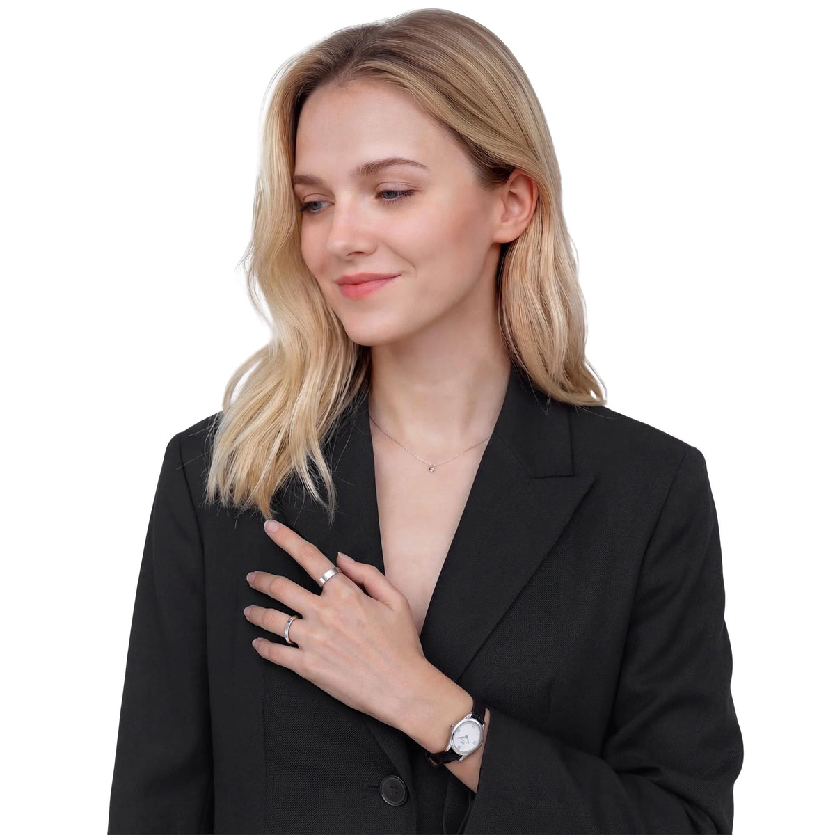 Daniel Wellington Ophelia Mini 22mm White Dial Leather Ladies Quartz Watch DW00100887