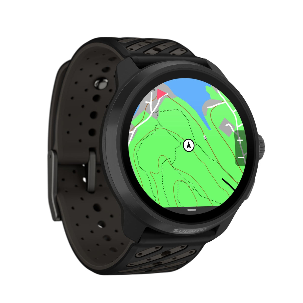 Suunto Race 3S 46mm 64GB AMOLED Digital Titanium Black Silicone Smart Fitness Watch SS051645000