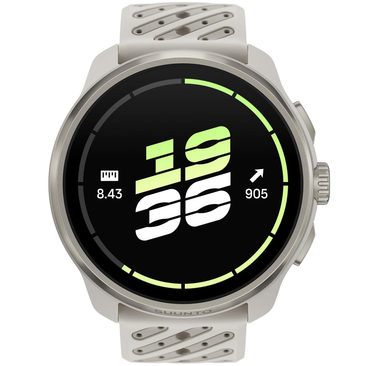 Suunto Race 3S 46mm 64GB AMOLED Digital Titanium Feather Silicone Smart Fitness Watch SS051646000