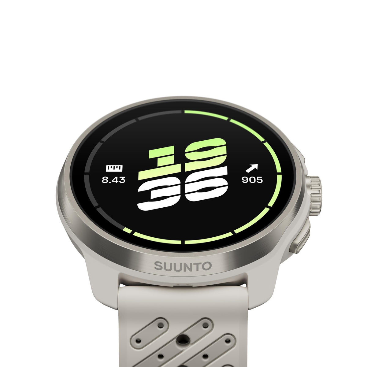 Suunto Race 3S 46mm 64GB AMOLED Digital Titanium Feather Silicone Smart Fitness Watch SS051646000