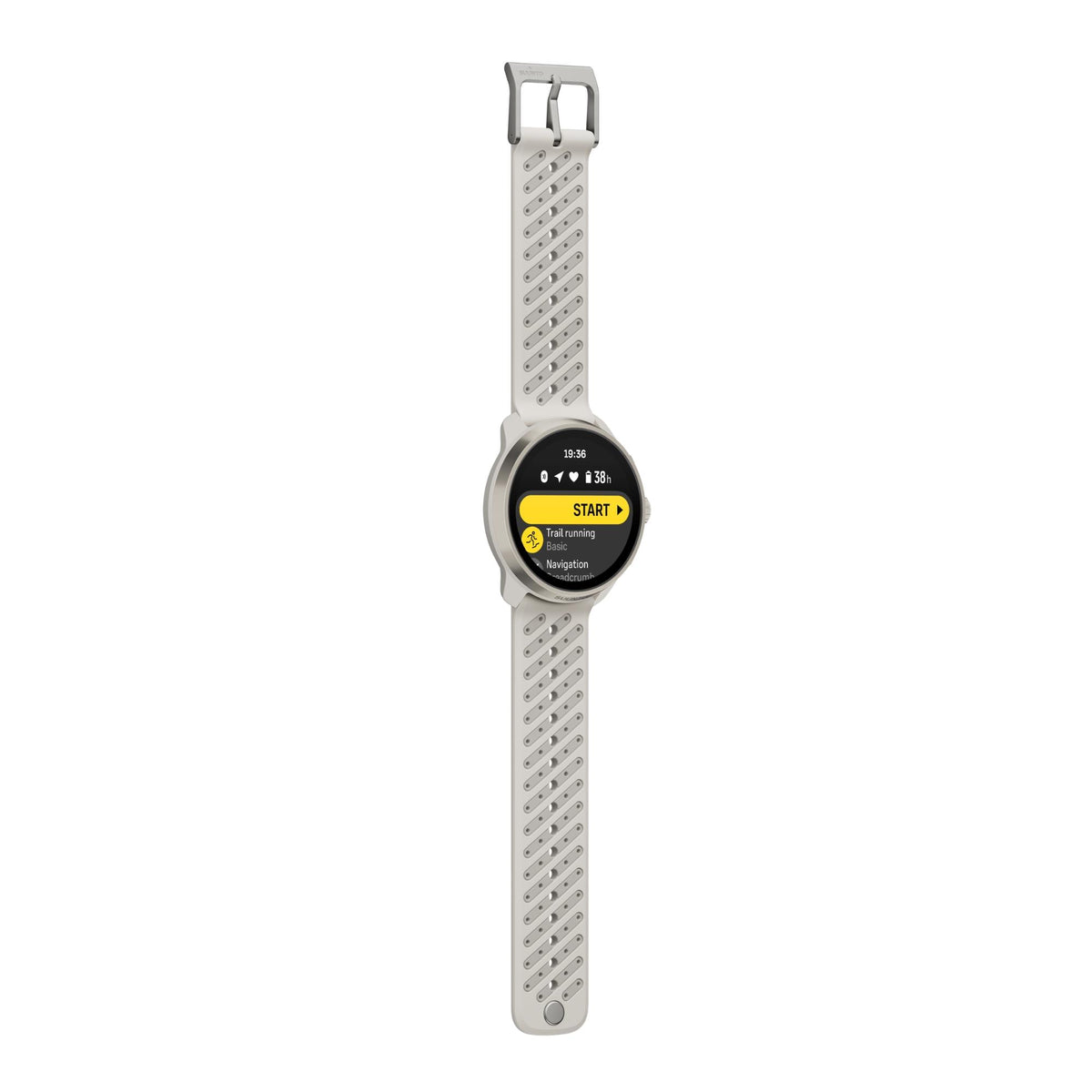 Suunto Race 3S 46mm 64GB AMOLED Digital Titanium Feather Silicone Smart Fitness Watch SS051646000