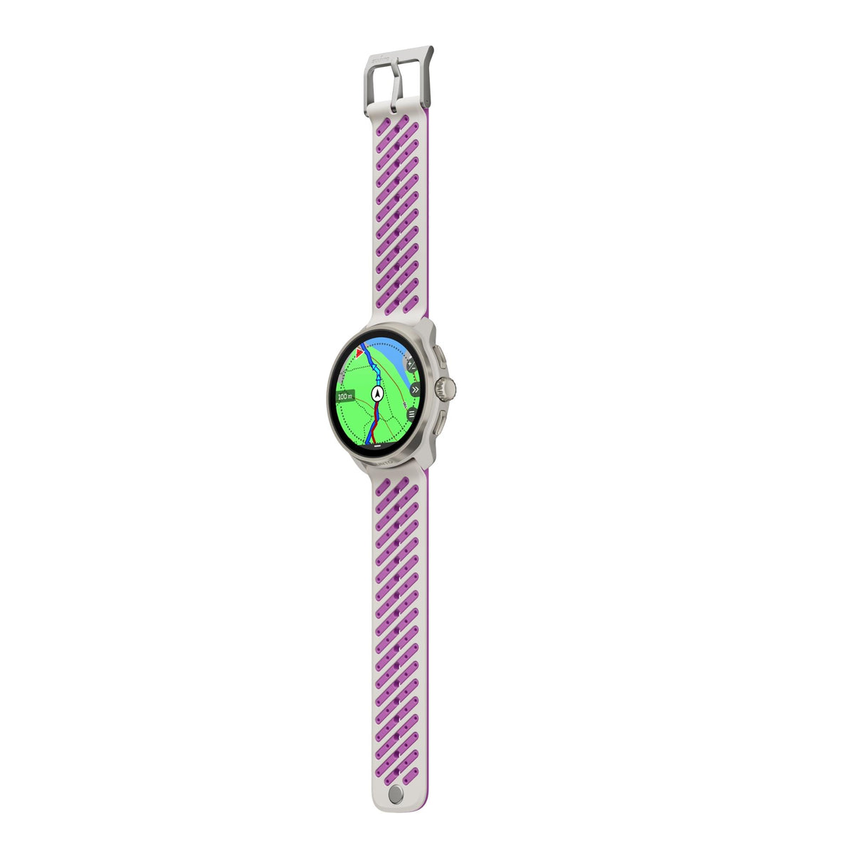 Suunto Race 3S 46mm 64GB AMOLED Digital Titanium Orchid Silicone Smart Fitness Watch SS051646000