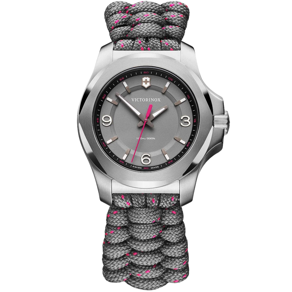 Victorinox I.N.O.X. V 37mm Grey Dial Paracord Ladies Quartz Watch 241920