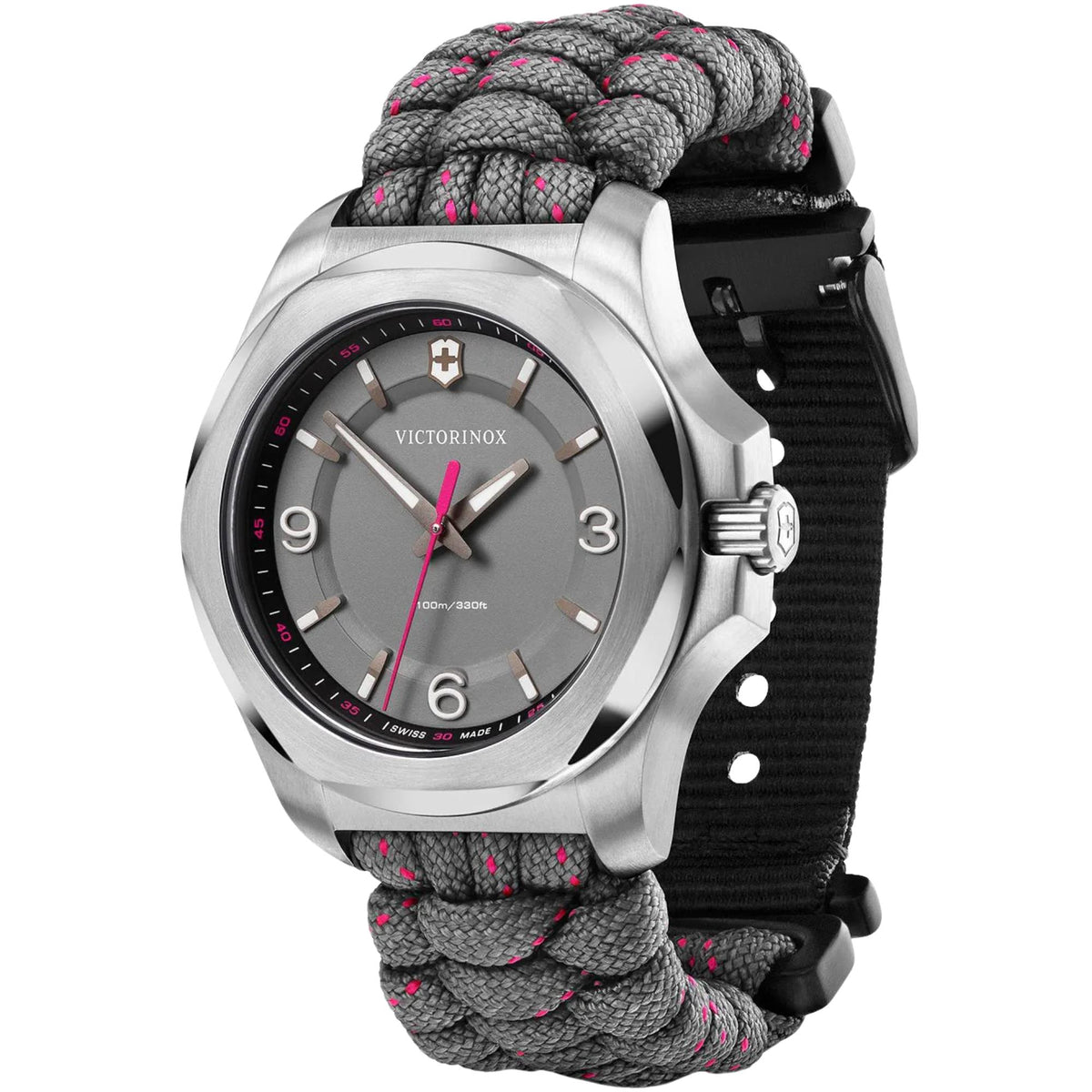 Victorinox I.N.O.X. V 37mm Grey Dial Paracord Ladies Quartz Watch 241920