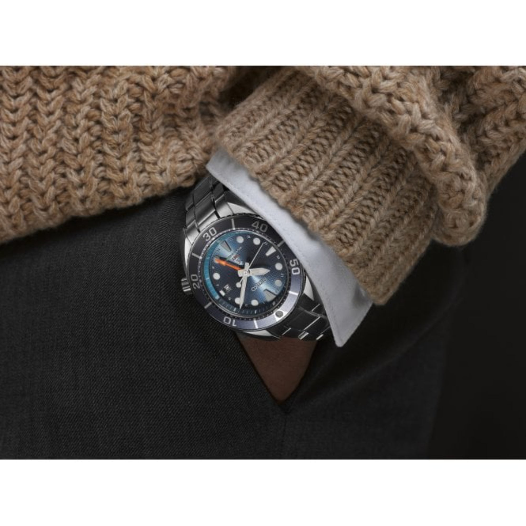 Seiko Prospex Aqua Sumo GMT Blaues Zifferblatt Edelstahlarmband Herrenuhr SFK001J1