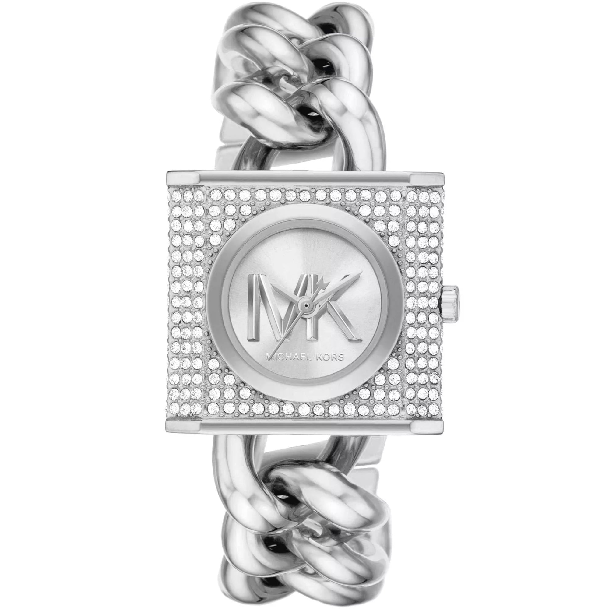 Michael Kors MK Chain Lock White Dial Women’s Watch MK4718