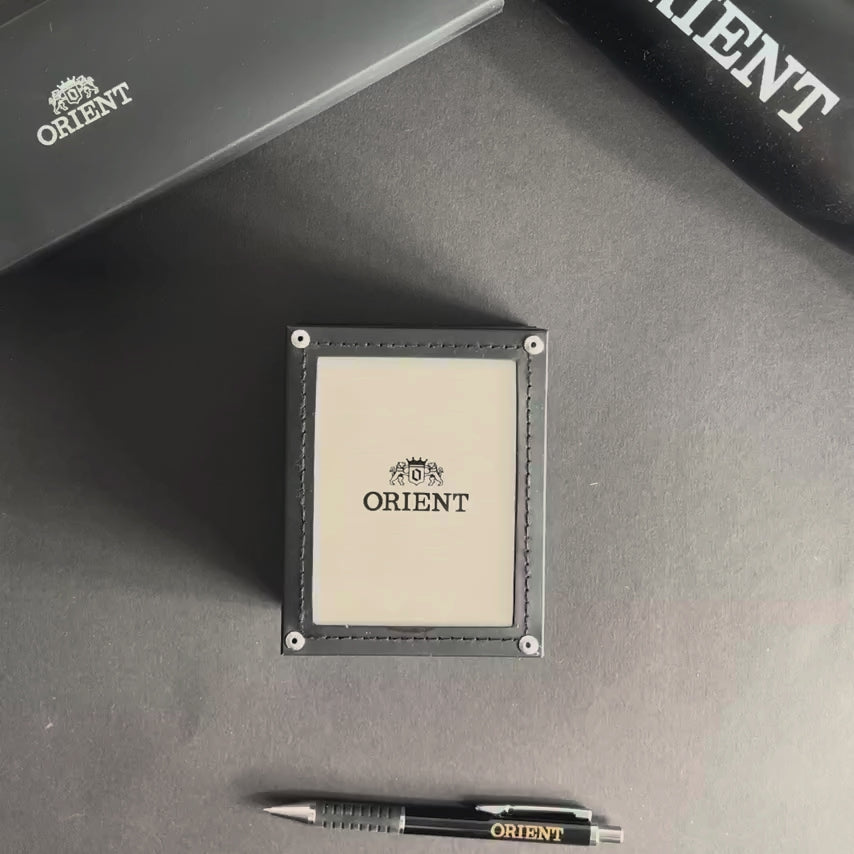 Orient Stretto 38.5mm white dial RA-AC0R01S30B automatic watch with box vedio