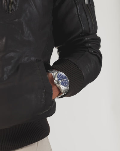 Hamilton Khaki Aviation 42mm Pilot Day Date H64635140 automatic watch on wrist