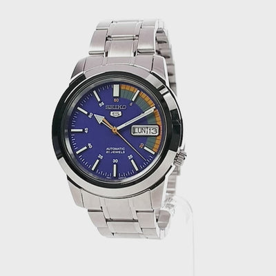Seiko 5 Automatic Blue Dial Steel Strap Men's Watch SNKK27K1