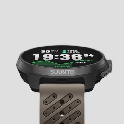 Suunto Race 2 Titanium Trail AMOLED Digital Silicone Strap Unisex Smart Watch SS051203000
