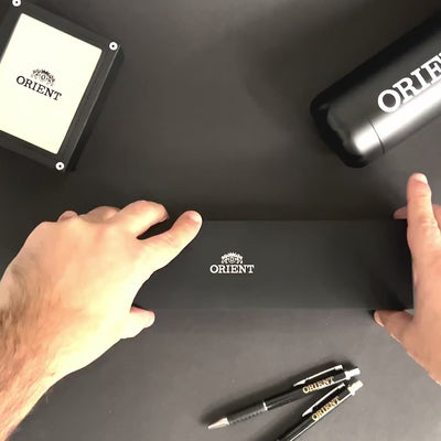 Orient Contemporary navy dial automatic watch RA-AA0C05L39B  - Unboxing and close-up