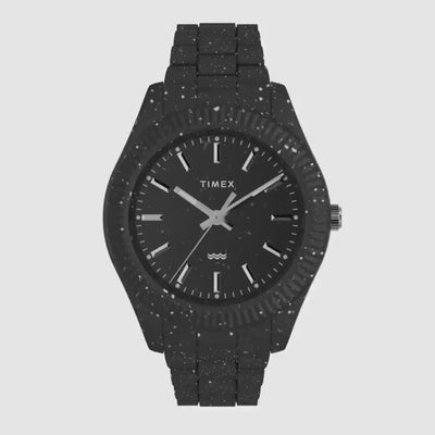 Timex Legacy Ocean Quartz Black Dial Recycled Plastic Strap Men's Watch TW2V77000