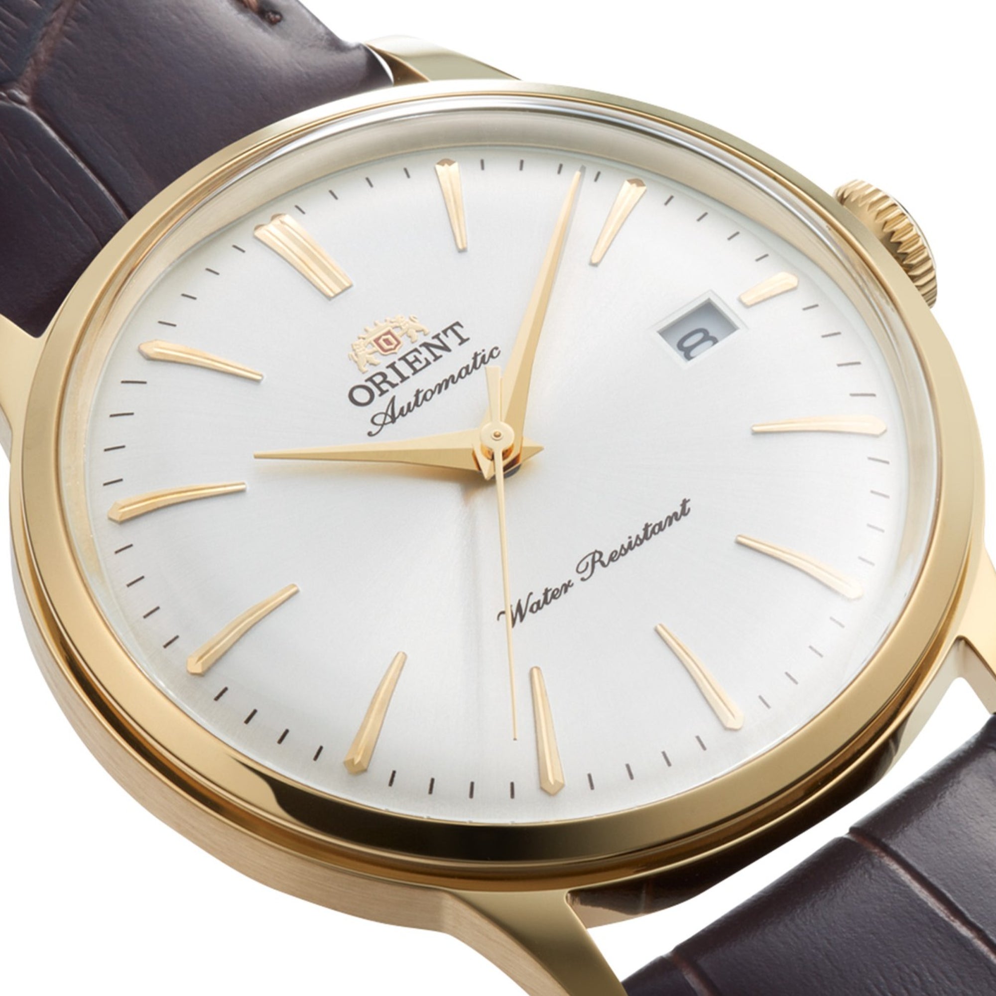 Orient Bambino RA-AC0028S30B domed crystal and polished case profile