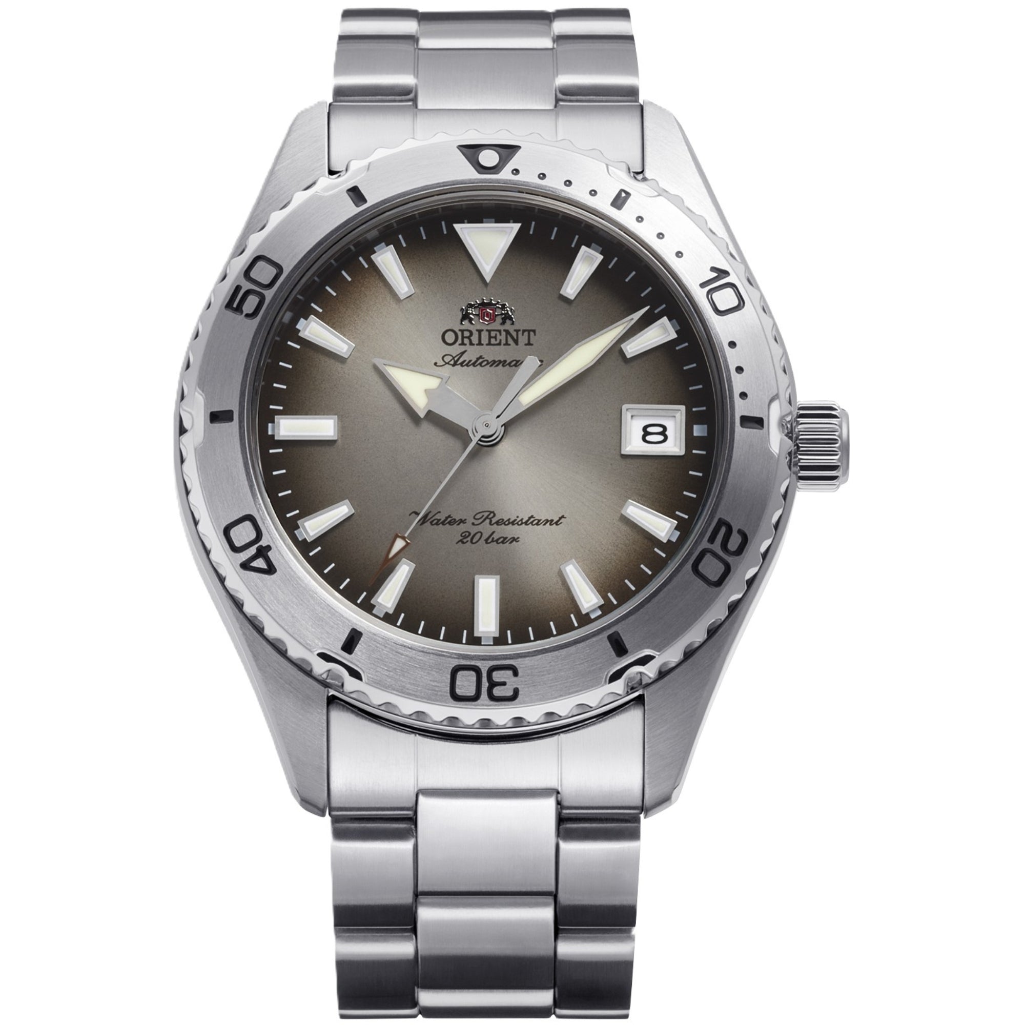 Orient Mako 40mm grey dial Limited Edition automatic watch RA-AC0Q16N30B front view