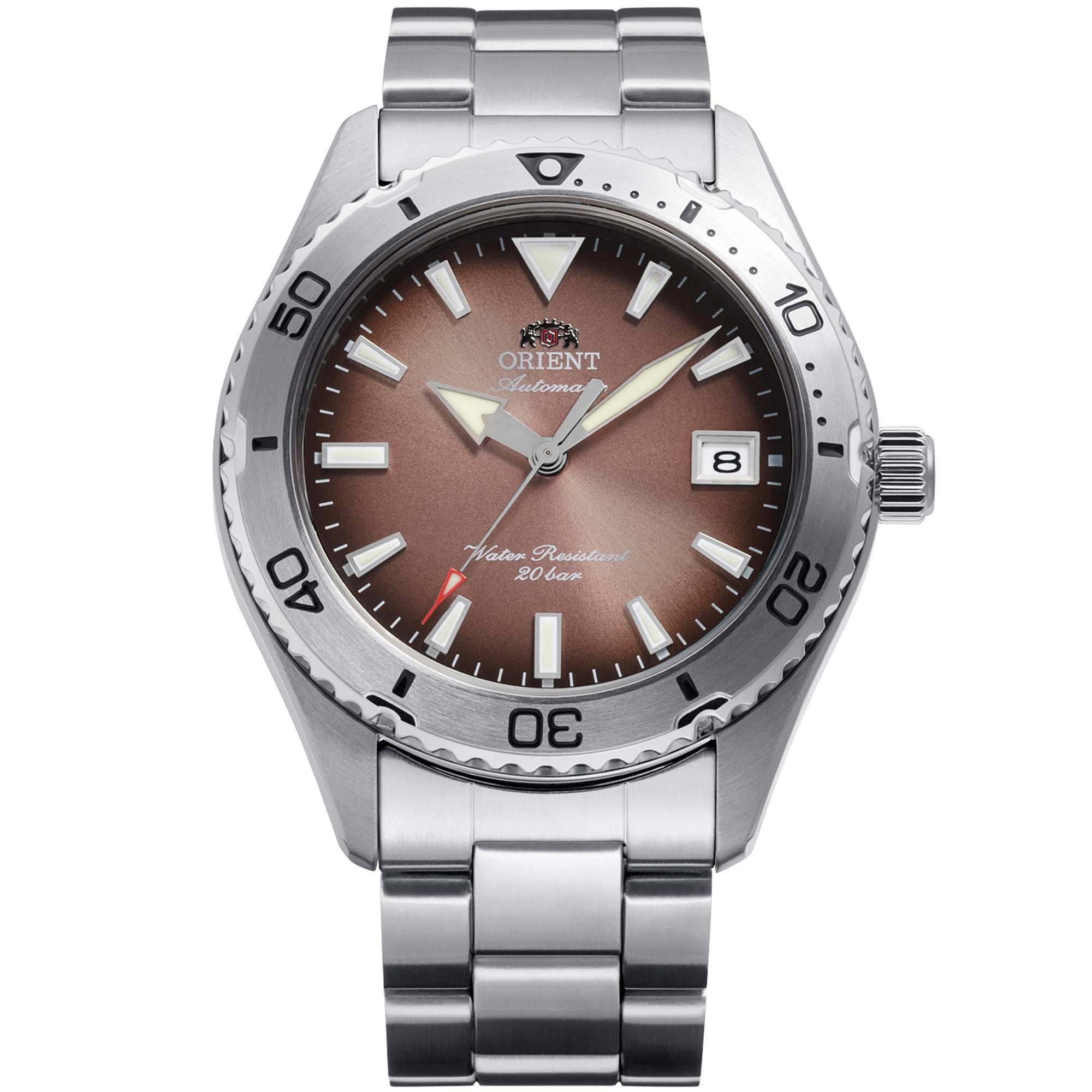 Orient Mako 40mm Copper Dial automatic watch RA-AC0Q17Y30B front view