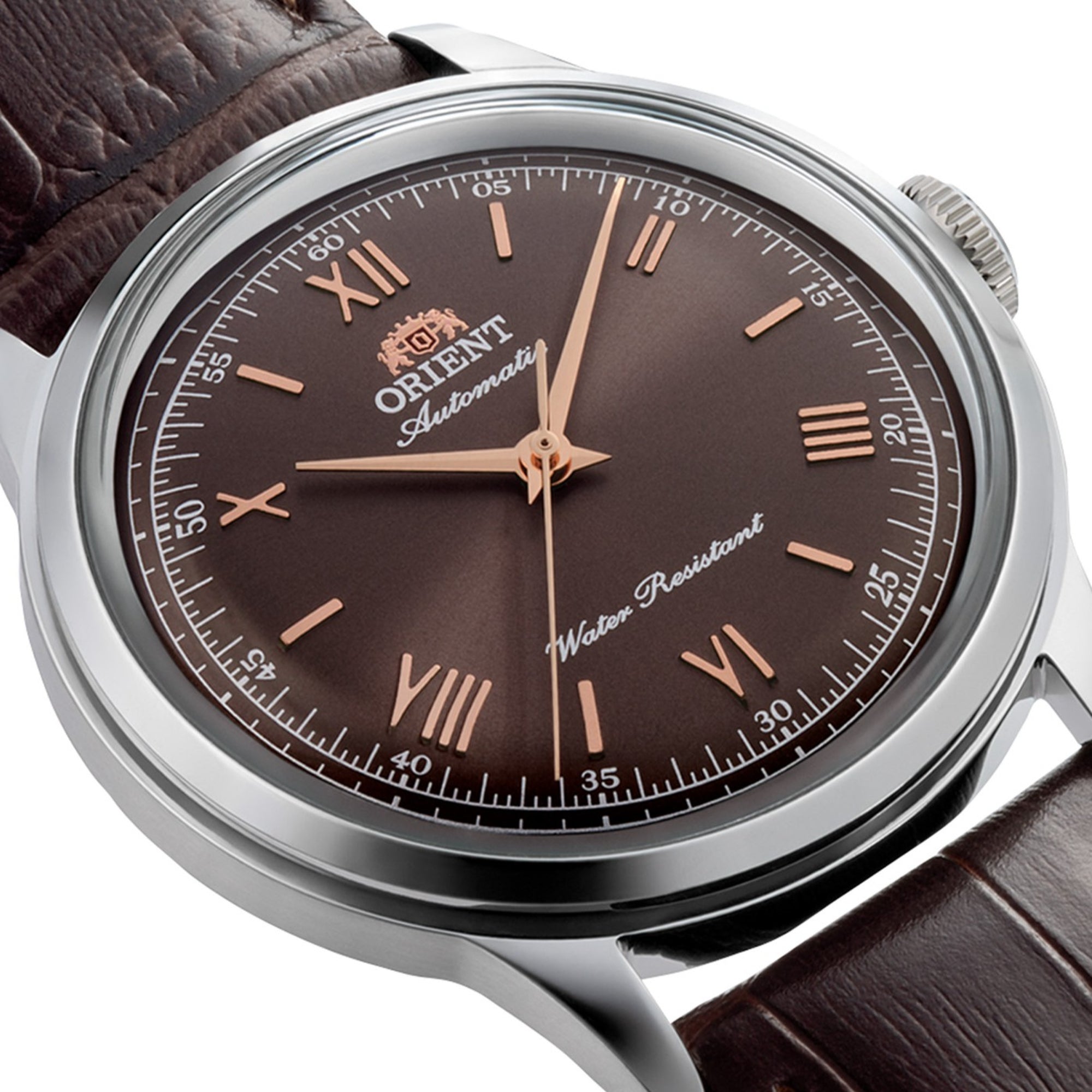 Orient Bambino RA-BB0004Y30B domed crystal and case side profile