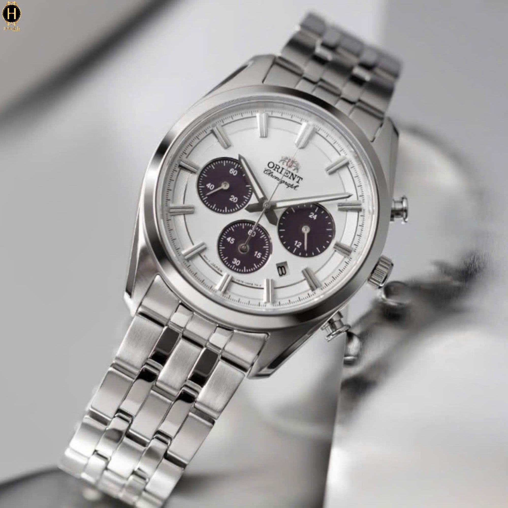 Orient Contemporary Stretto Solar Chronograph Mens Watch RA-TX0305S10B