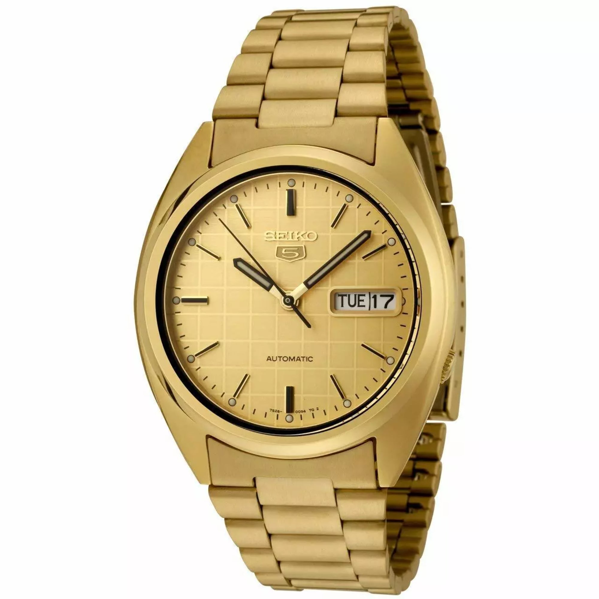 Seiko 5 Automatic Gold Dial Men's Watch SNXL72K1