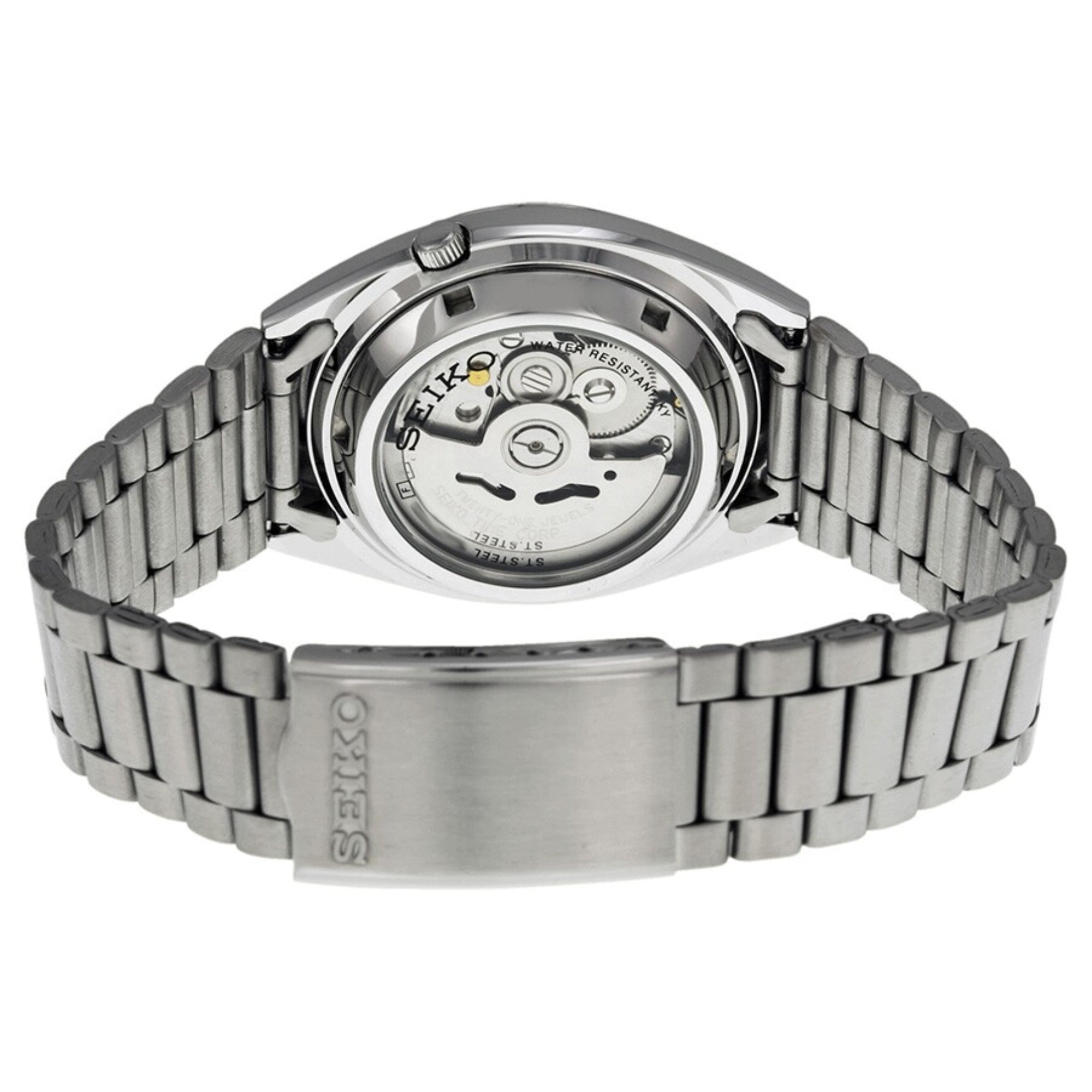 Seiko 5 Classic Automatic Blue Dial Steel Mens Watch SNXS77K1 - WatchNation