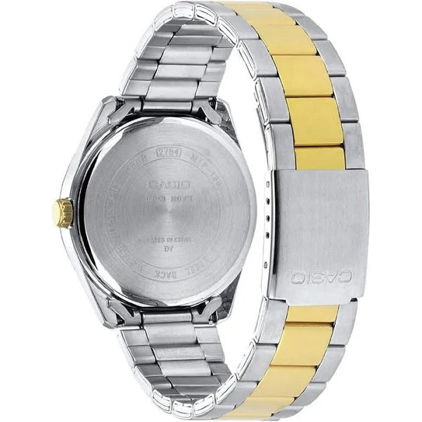 Casio Quartz Silver Dial Two-Tone Stainless Steel Bracelet Watch MTP-1302PSG-7AVEF