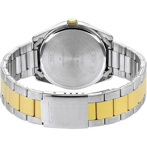Casio Quartz Silver Dial Two-Tone Stainless Steel Bracelet Watch MTP-1302PSG-7AVEF